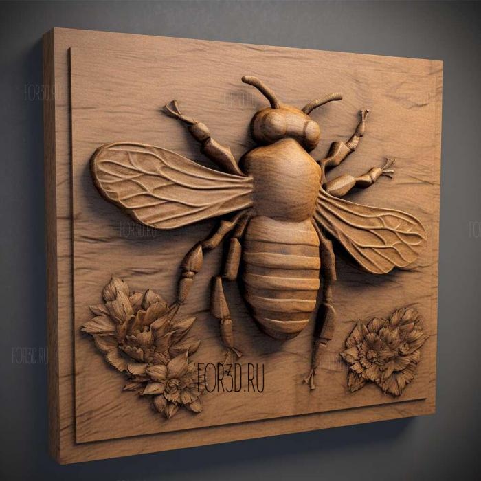 Bee Movie 1 stl model for CNC